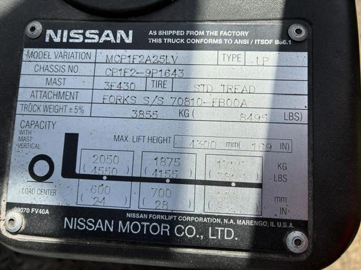 Used 2007 Nissan MCP1F2A25LV