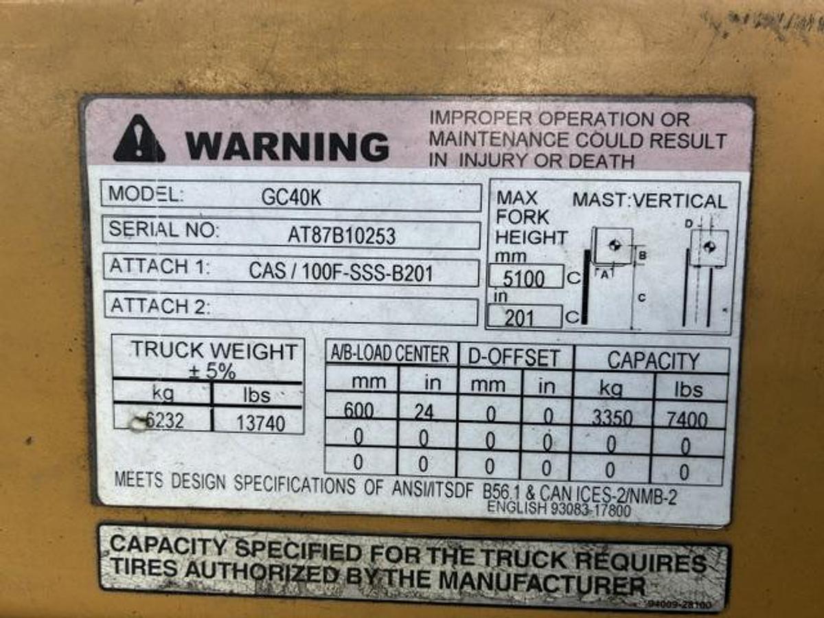 Used 2017 Caterpillar GC40K