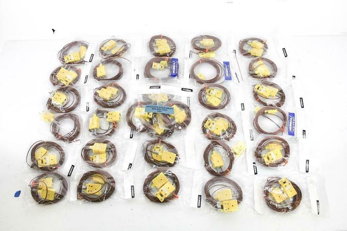 Used Omega TECK10-2 10' Sensor Cable Thermocouple Plug to Receptor Lot of 32 NEW 7421