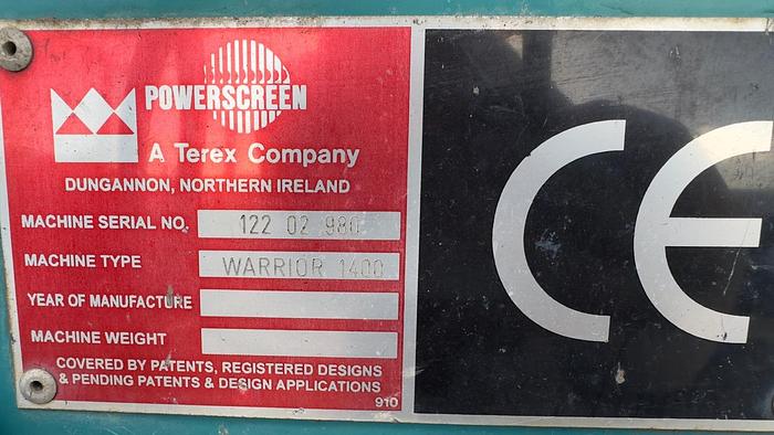 Used 2005 Powerscreen Warrior 1400