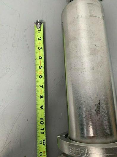 Used Gelman Sciences 960821 Stainless Steel 4.5" x 12" Filter Housing 125/250 PSIG
