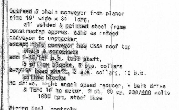 Used Yates American A62 Planer Mill
