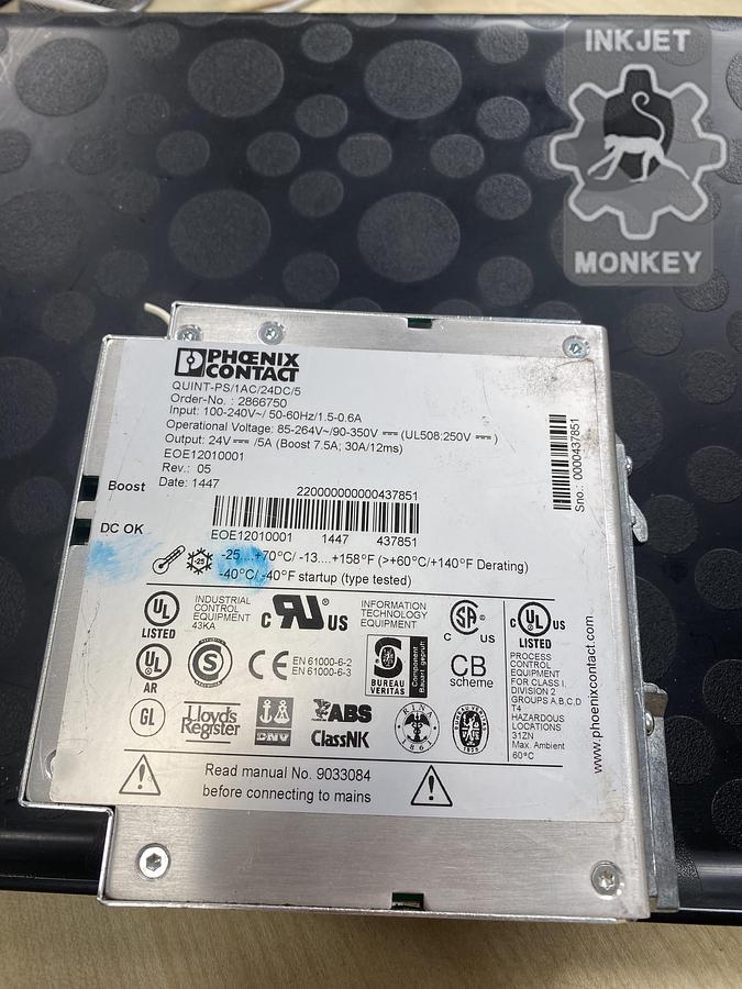 Used Phoenix Contact Power Supply -Quint-PS/1Ac/24dc/5