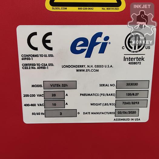 Used 2020 EFI VUTEk 32H