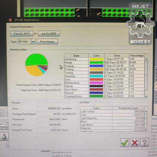 Used 2016 EFI VUTEk LX3 Pro