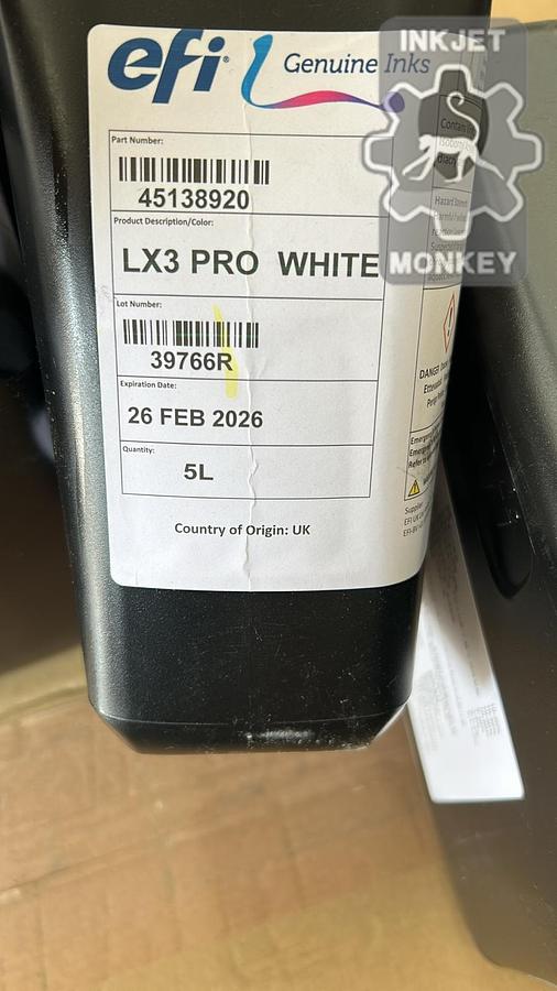 ONE OFF SALE OF EFI VUTEk LX3 Pro INK