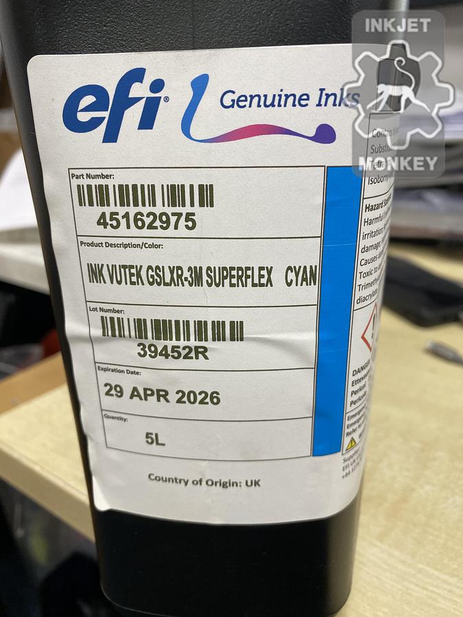 SPECIAL OFFER Vutek GS LXR-3M SUPERFLEX 5L INK - CYAN