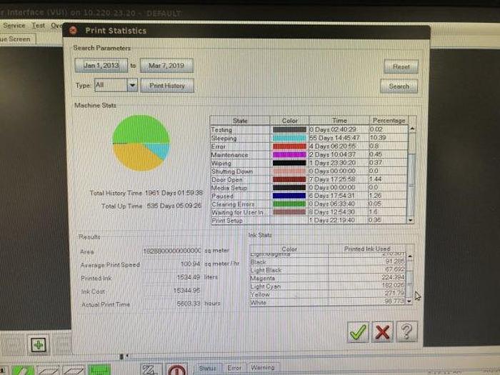 Used 2013 EFI VUTEK GS2000LX Pro