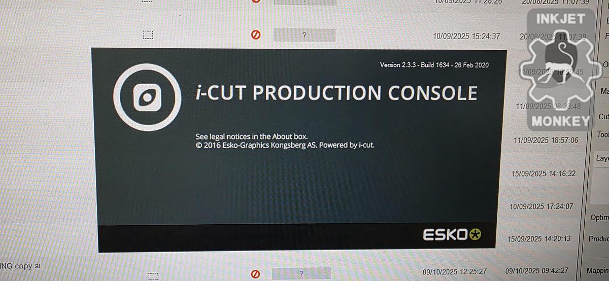 Used 2013 Kongsberg/Esko XN24SC Cutting Table