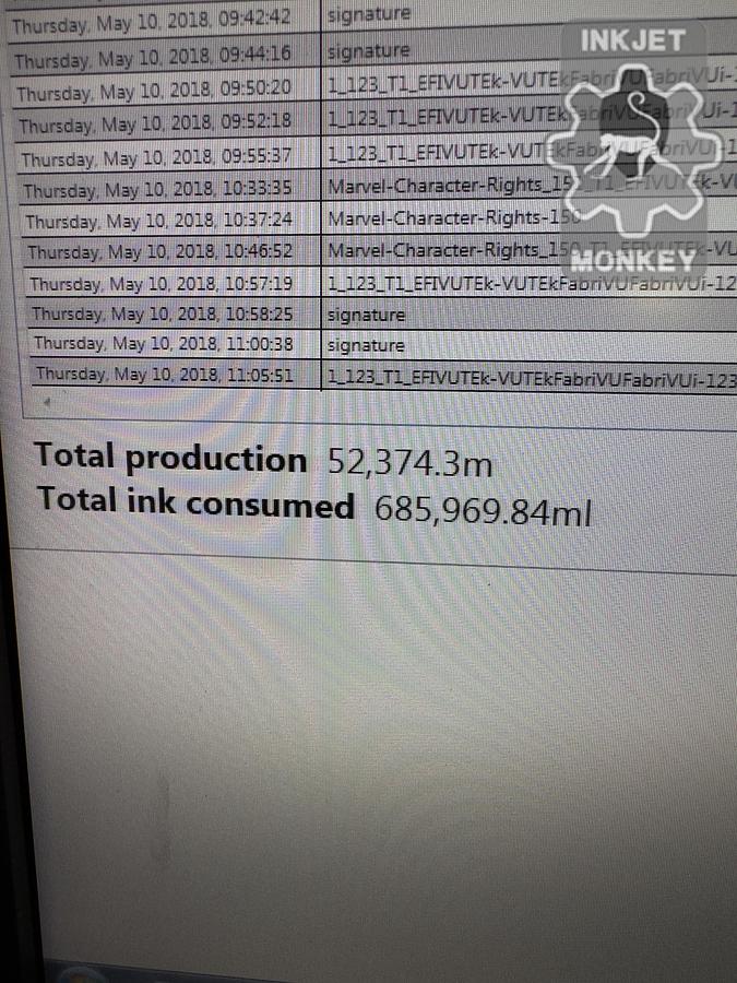 Used 2017 EFI VUTEk FabriVu 340