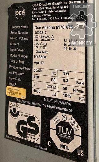 Used 2017 Canon OCE Arizona 6170 XTS