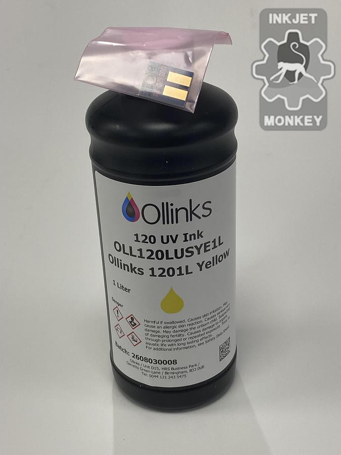 Ollinks 120 UV Ink- 1L (CMYKlclmW)