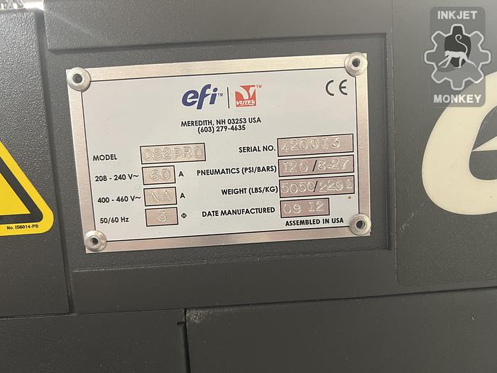 Used 2012 EFI VUTEk QS2 Pro