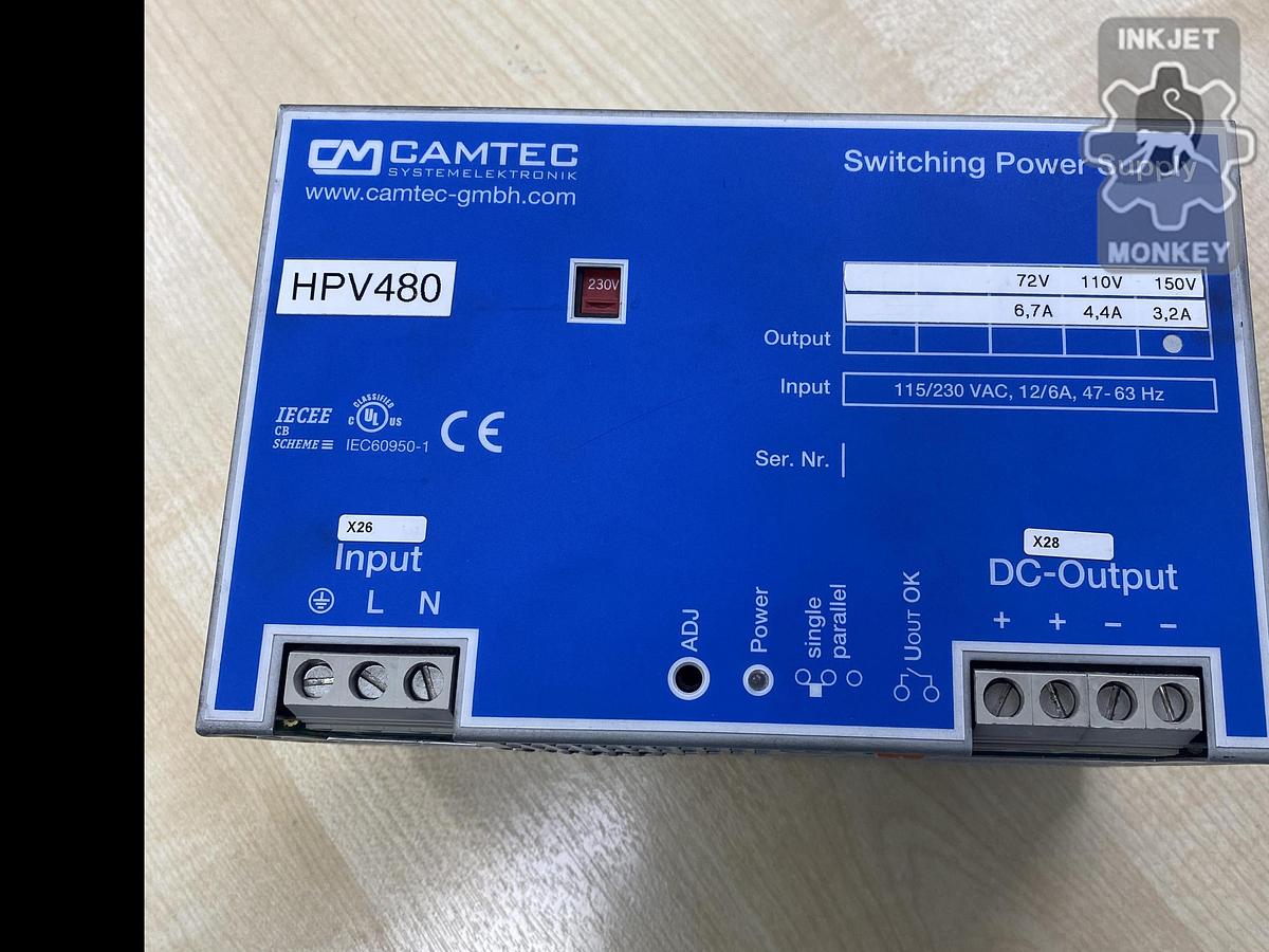 Used Camtec Switching Power Supply model HPV480