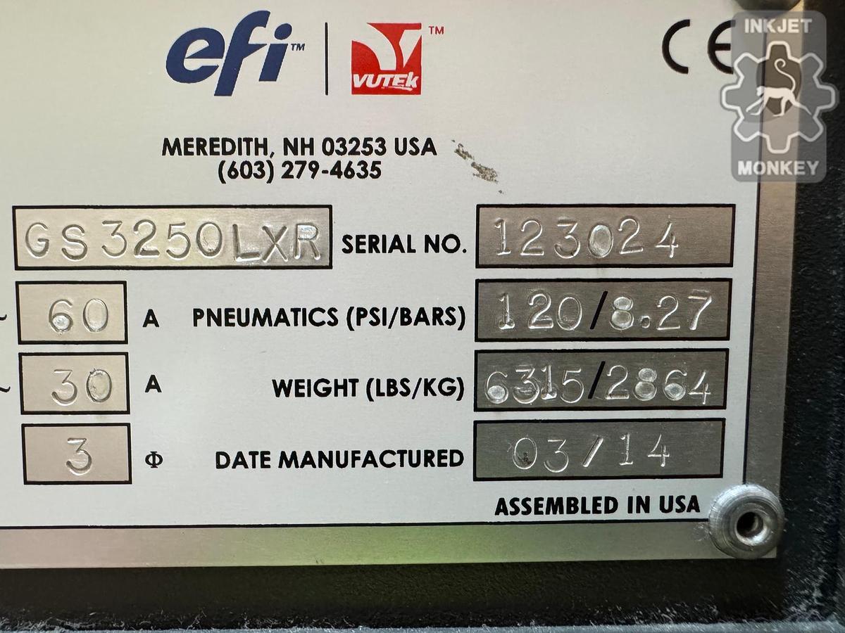 Used 2014 VUTEk GS3250 LXr Pro