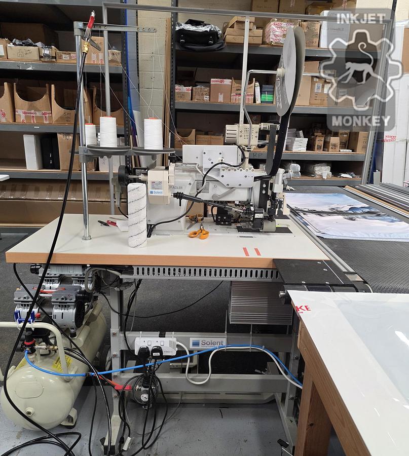 Used Solent Texsew Pro Conveyorline with compact conveyor