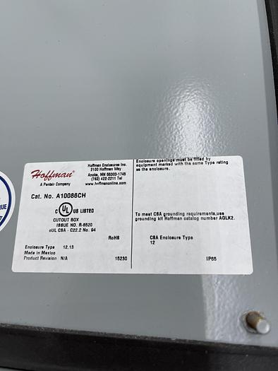 Used HOFFMAN A10086CH, OMRON S8VK-G01524