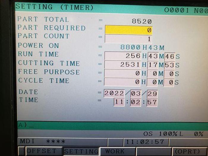 Used 2012 HYUNDAI WIA F500 4-Axis Vertical Maching Center ***Low Hours***