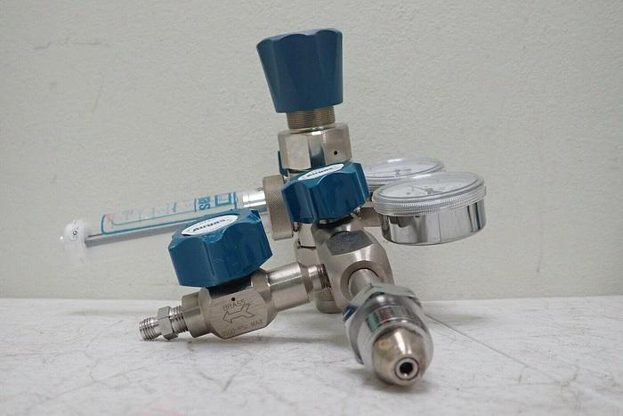 Used Airgas Y12-SR145D Gas Regulator with Smart Indicating Regulator SIR Cartridge