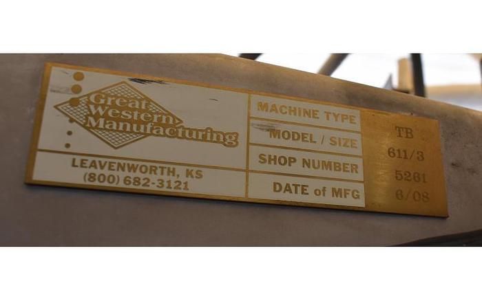 Used USED GREAT WESTERN TB 611/3 IN-LINE GYROSCOPIC PRESSURE SIFTER