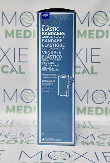 MEDLINE MDS087106LF MATRIX ELASTIC BANDAGES WITH SELF CLOSURE 6 IN X 10 YDS MODERATE COMPRESSION 