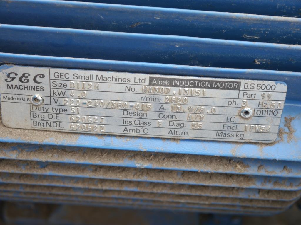 Used GEC 4kw Hammer Mill