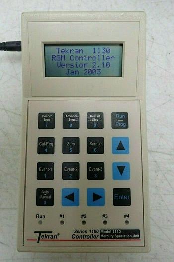Used Tekran 1130 RGM Controller with Communication Cables & Case