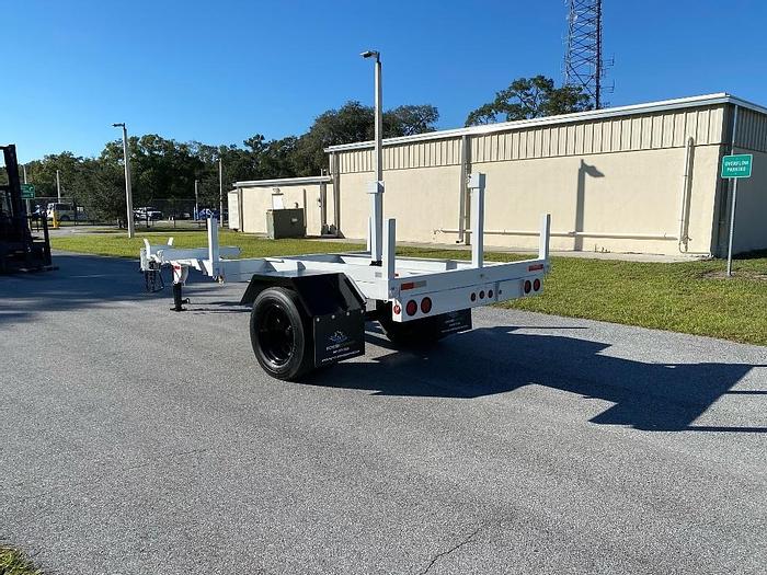 Used 2003 Pike 33N 15000 lb SA Extendable Pole Trailer - 35101