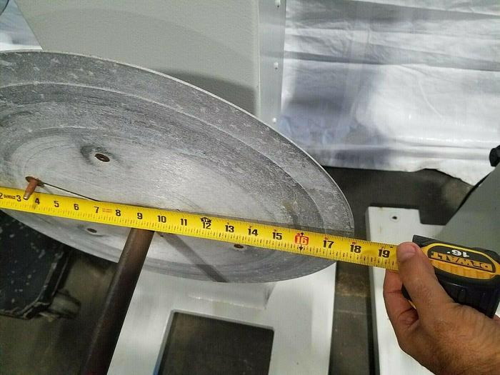 Used PA Industries Motorized Material Stock Reel with Paper Interleaf