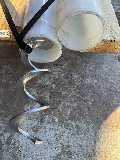 Used Conveyor, Flexible Screw, 3" x 10.5', S/st, AFC Spiralfeeder #S744890