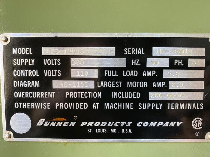 D'occasion SUNNEN MBC-1804