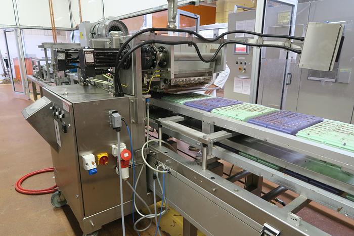 Used Aasted Frozen Cone Chocolate Moulding Line