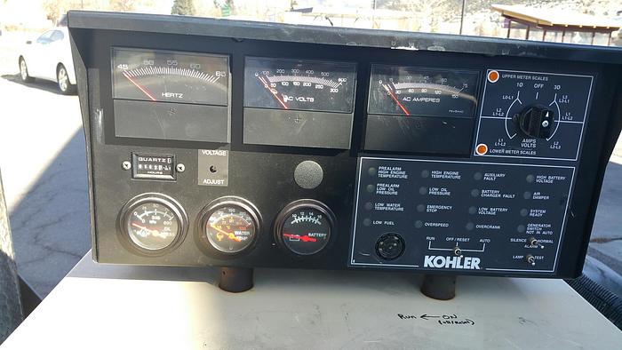 Used Kohler 25 kW Natural Gas Standby Generator/ low hours