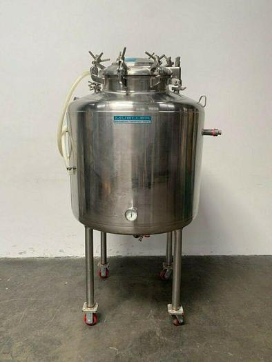 Used Paul Mueller 375 Liter Jacketed Stainless Steel Bioreactor 100 PSI