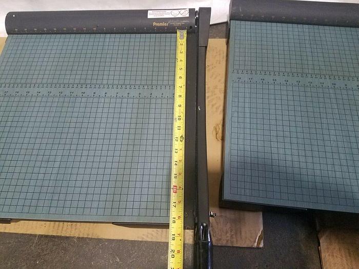 Used Premier Paper Cutters 18" Cutting Length Steel Blade Excellent!