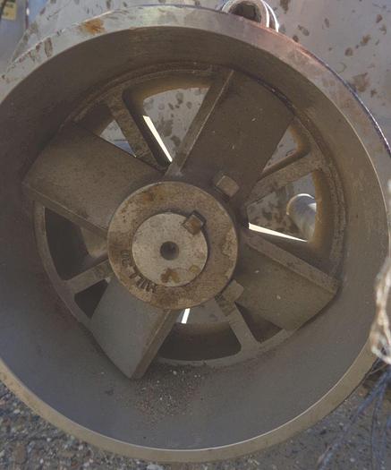 Used Homogenizer, Hill, 30 HP, S/st, In Tank, 6" dia., 60" long #S743017