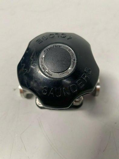 Used Crane-Saunders 4-77696-3-1 Stainless Steel .5" Diaphragm Valve