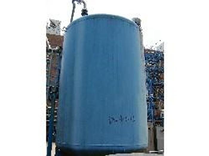 Used Glasscote approximately 2500 gallon vertical glass lined tank