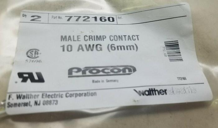 Procon Male Crimp Contact 10 AWG 6MM
