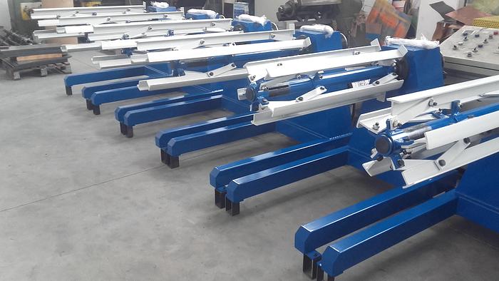 New F&P 1-5ton Undriven Decoilers #3230/.1/.3