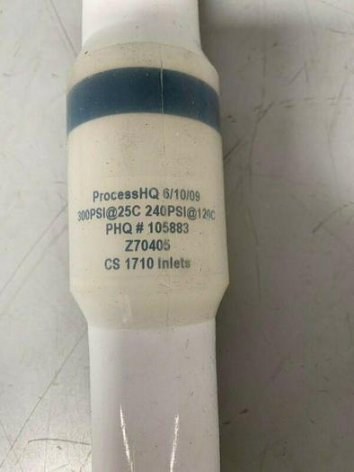 Used ProcessHQ Z70405 Hose 2" x 18.5" w/ CS 1710 Inlets, 240/300 PSI