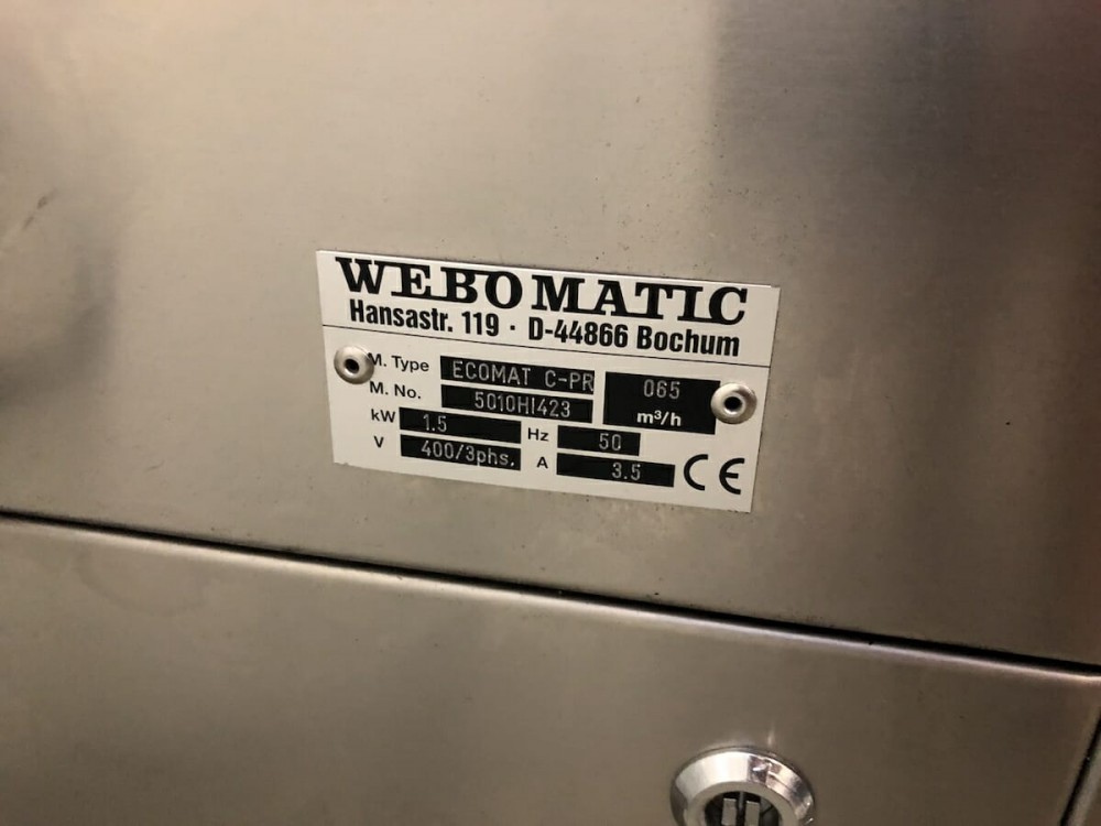 Used Webomatic vacuum machine