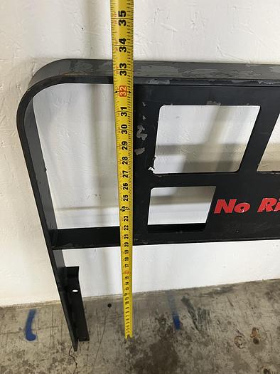 Used Forklift Load Backrest Guard 31" L x 2.5" W x 32 5/8" H