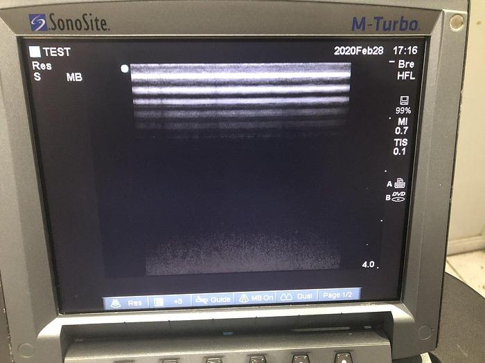 Gebraucht SonoSite M-turbo tragbare Ultraschallsystem auf Trolley mit 3xSonden
