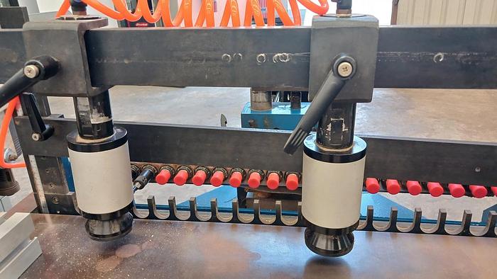 Used Roos single row drilling machine - 21 Spindle (As new!!)