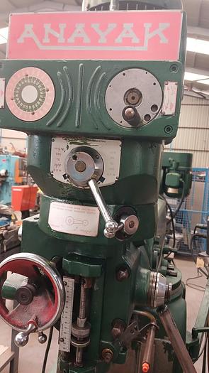 Used Anayak turret milling machine with slotting attachment