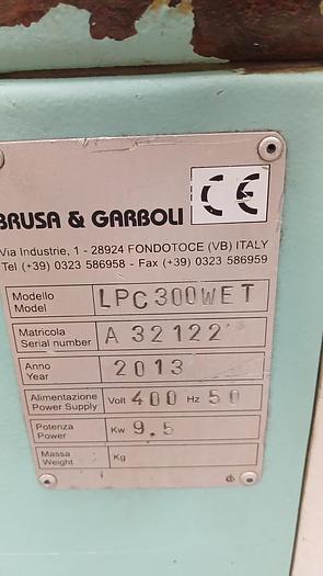 Used Garboli abrasive belt grinding machines with orbital polishing system