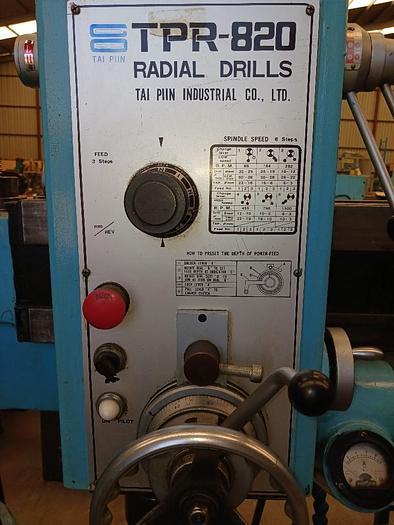 Used Tai Pin Radial arm drilling machine TPR-820