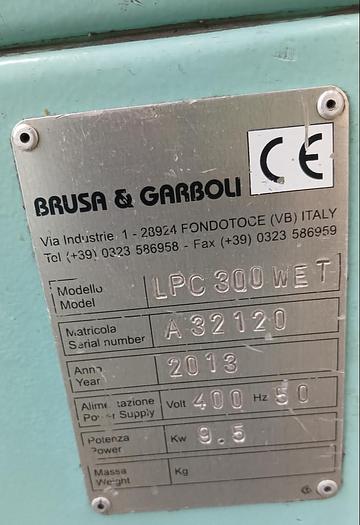 Used Garboli abrasive belt grinding machines with orbital polishing system