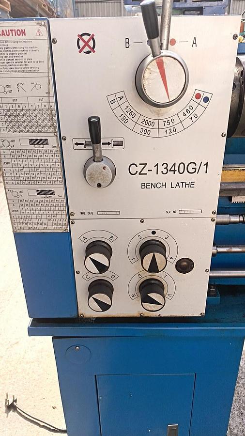 Used Mac-Afric centre lathe, 220V